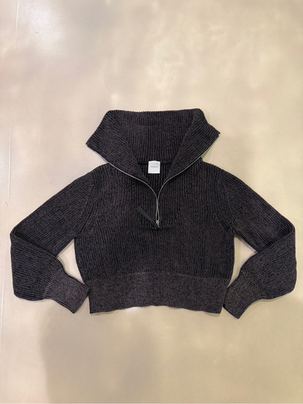 Varley Mentone Half-Zip Knit Pullover Sweater oversized